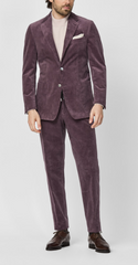 Pontoglio Mauve Stretch Cotton Corduroy