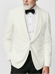 Pontoglio White Stretch Cotton Velvet