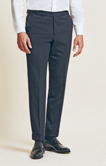 Paulo Oliveira Merino Wool Stretch Black Twill