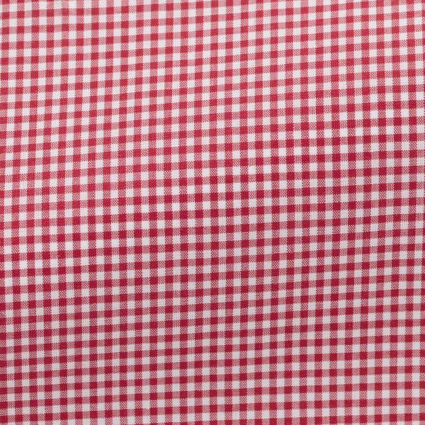 Thomas Mason Gingham Red Two Ply Cotton Poplin