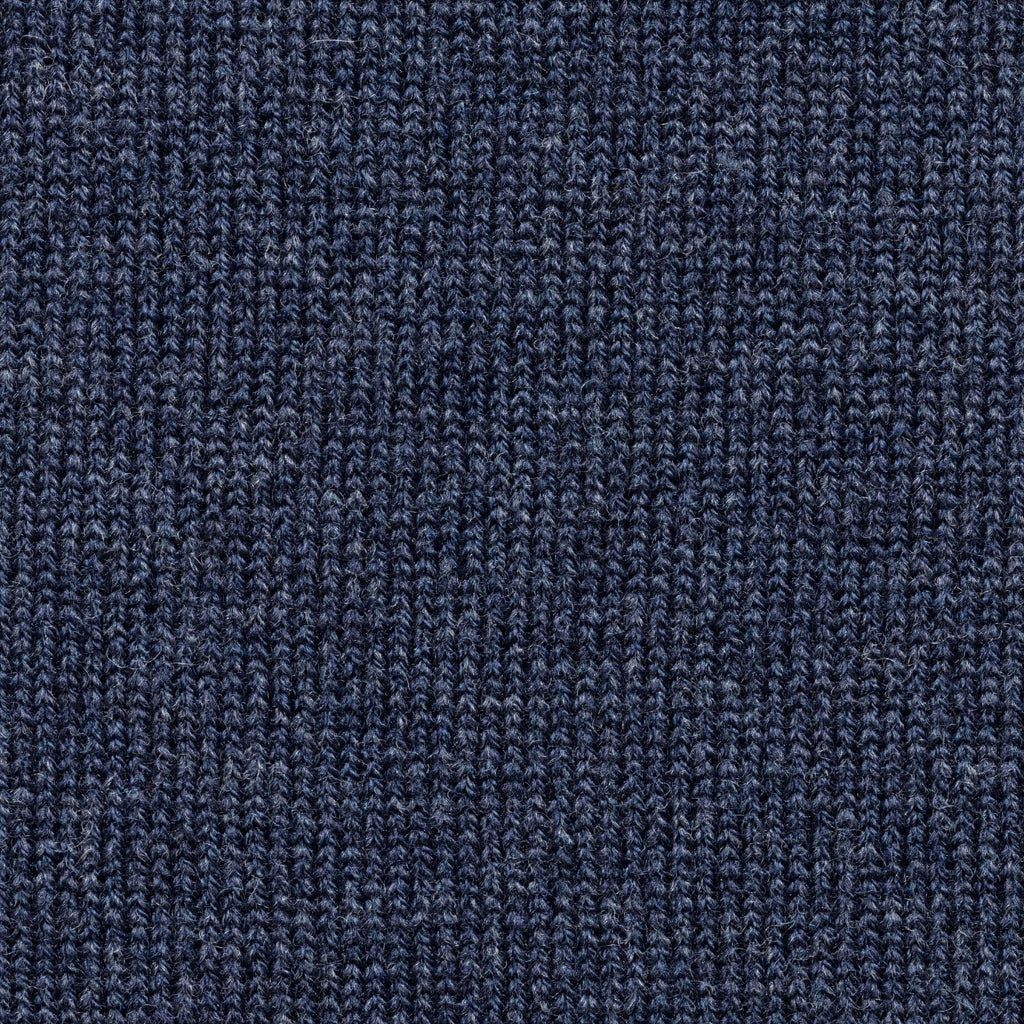 Denim Blue Wool Cashmere