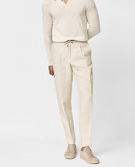 Libeco Sand Pure Linen Plain Weave Trousers