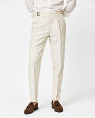 Libeco Sand Pure Linen Plain Weave Trousers