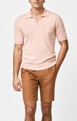 Libeco Cognac Pure Linen Plain Weave Bermuda Shorts