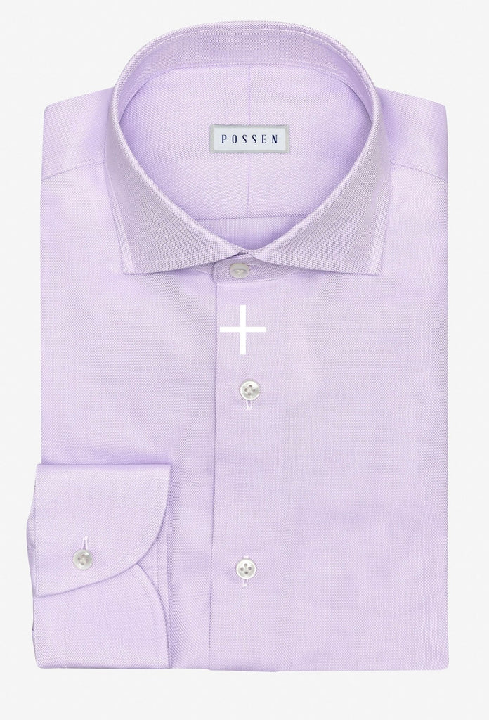 Thomas Mason Lilac Two Ply Cotton Royal Oxford