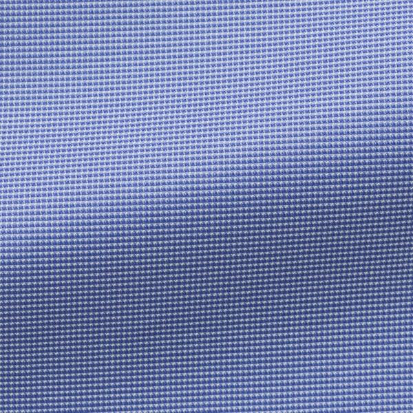 Thomas Mason Two Ply Cotton Medium Blue Faux Uni Dobby