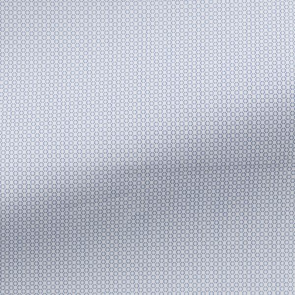 Albini Lightweight Cotton Navy Circle Dots