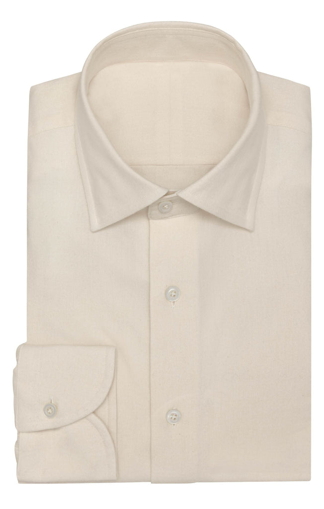 Canclini Cream Organic Cotton Flannel Poplin