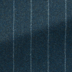 Possencollection-Petrol-Natural-Bi-Stretch-S130-Wool-Flannel-With-Chalk-StripePC09280gr Fabric