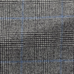 Loro-Piana-Black-White-Wool-Cashmere-Glencheck-With-Cobalt-Blue-WindowpanePC17320gr Fabric