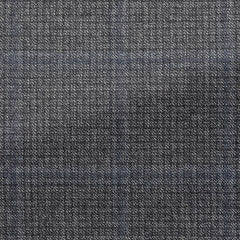 Possencollection-Black-Wool-Cashmere-Micro-Check-With-Prussian-Blue-OvercheckPC11240gr Fabric