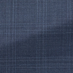 Loro-Piana-Slate-Blue-Wool-Sharkskin-With-CheckPC11260gr Fabric