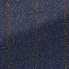 Possencollection-Navy-Alpaca-Wool-Blend-With-Cinnamon-StripePC19280gr Fabric