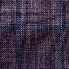 Loro-Piana-Mauve-Wool-Silk-Basketweave-With-Mixed-Blue-CheckPC15320gr Fabric