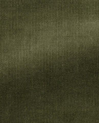 Olimpias Dark Olive Cotton & Lyocell Corduroy Stretch