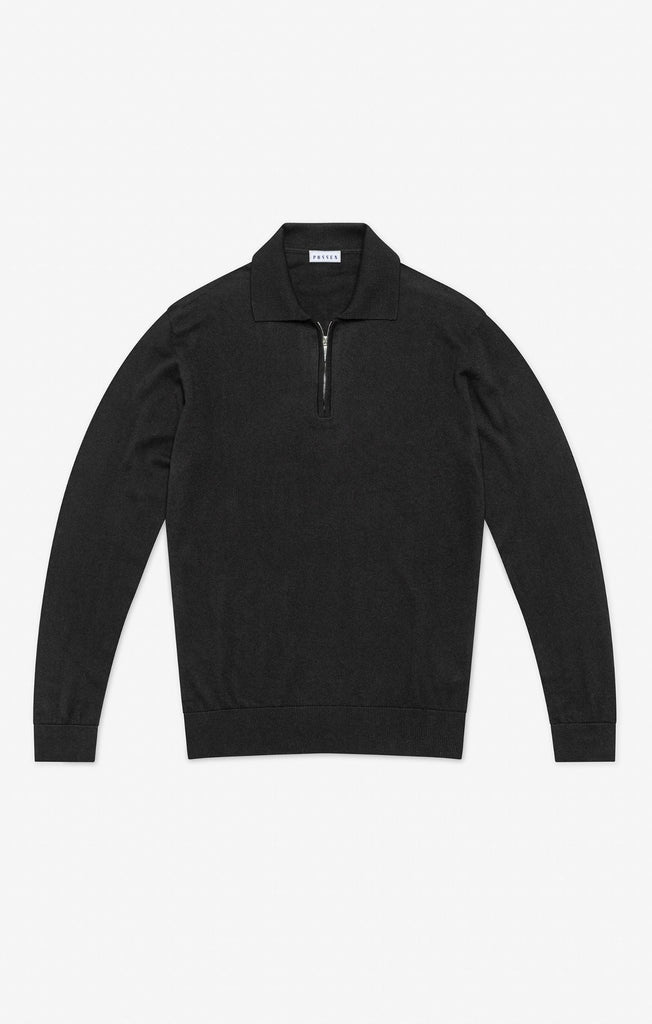 Filartex Black Cotton & Cashmere Knit